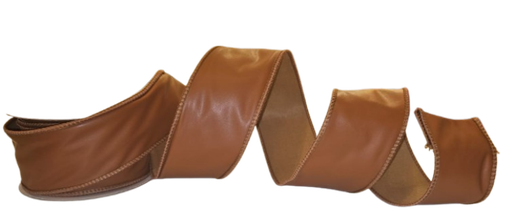 [MTX71638] 2.5"X10Y WIRED FEAUX LEATHER RIBBON