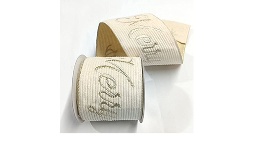 [743903173968] 4"X5Y MERRY CHRISTMAS EMBR CORDUROY RIBBON