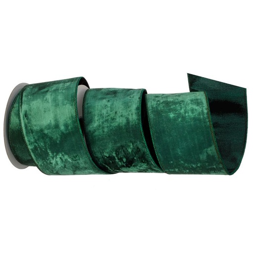 [MTX71557] 4"X10Y VISCOSE VELVET METALLIC BACK RIBBON
