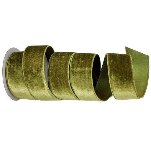 [MTX71556] 2.5"X10Y VISCOSE VELVET METALLIC BACK RIBBON