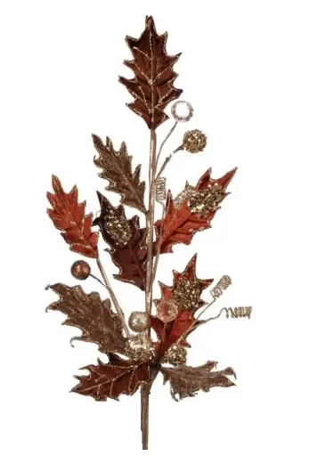 [MTX71674] 28" REGENTS PARK JEWEL LEAVES SPRAY