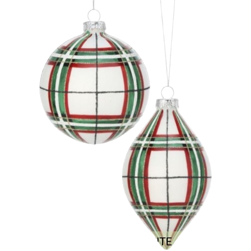 [MTX71481] 4.5" GLS STRIPE BALL/FINIAL ORNAMENT INDIVIDUAL