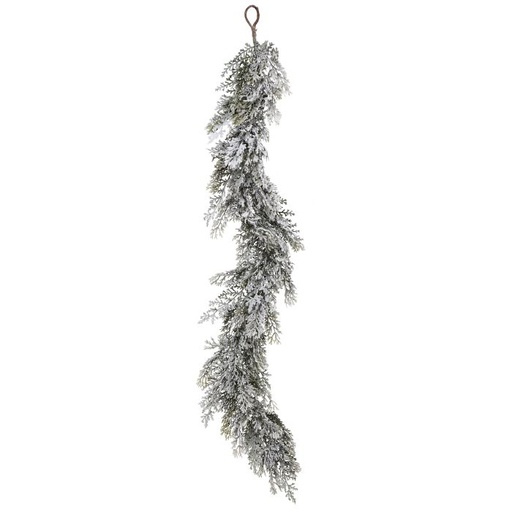 [MTX71391] 48" FROSTED CEDAR GARLAND