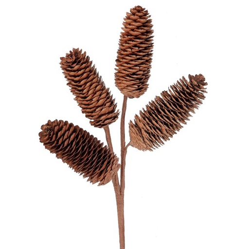 [MTX71302] 12" PLASTIC NATURAL PINECONE SPRAY