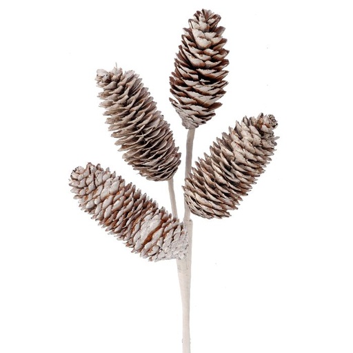 [MTX71301] 12" PLASTIC WINTER PINECONE SPRAY