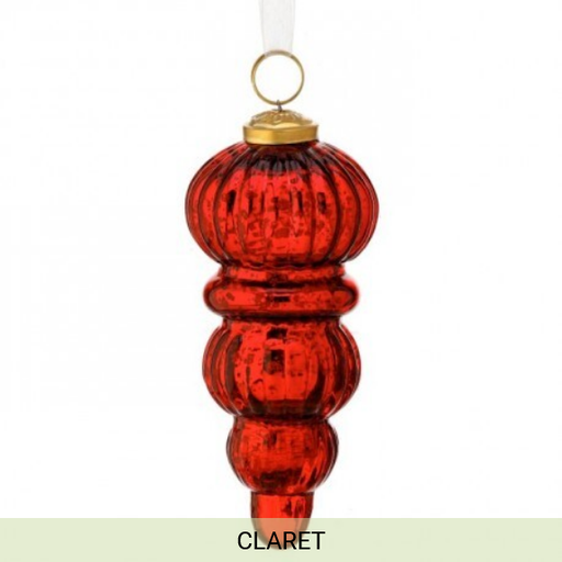 [MTX71110] 6" GLASS FINIAL ORNAMENT