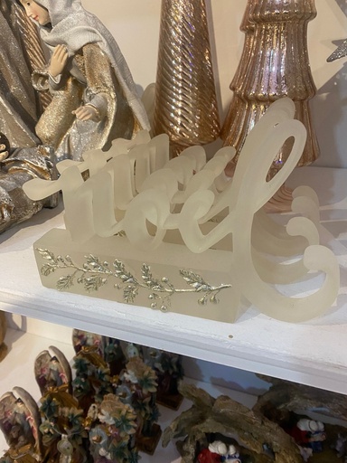 [MTX71097] 9" RSN WINTER "NOEL" TABLE PIECE