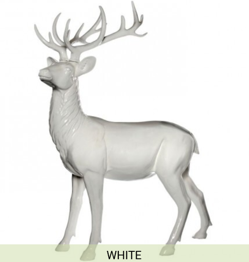 [743903164966] 48" RESIN STANDING MODERN DEER 
