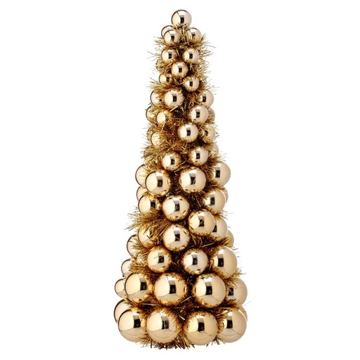 [MTX70944] 18" VP W/TINSEL BALL CONE TREE 