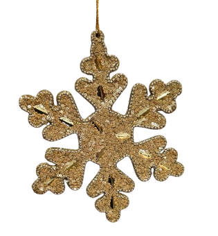 [MTX70933] 7" SEQUIN/GLITTER SNOWFLAKE ORNAMENT 2/AST