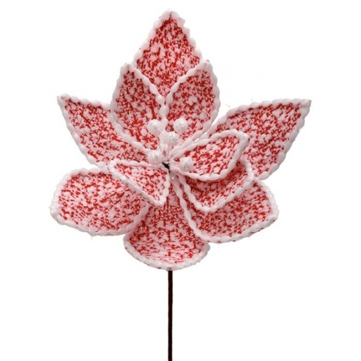 [MTX70688] 24" SWEATER PATTERNED POINSETTIA STEM