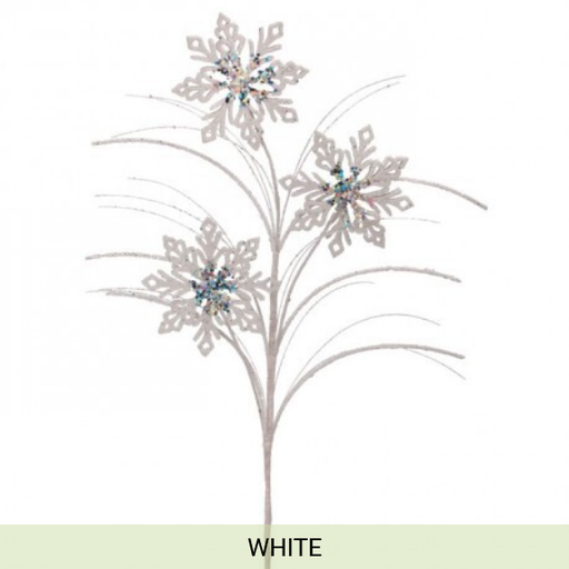 [MTX70672] 28" GLITTER/MICA SNOWFLAKE SPRAY X3