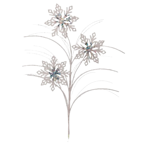 [MTX70672] 28" GLITTER/MICA SNOWFLAKE SPRAY X3