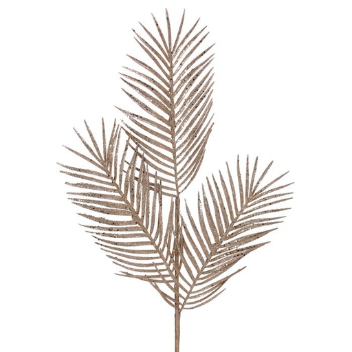 [MTX70670] 34" GLITTER/MICA TRIPLE PALM LEAF SPRAY