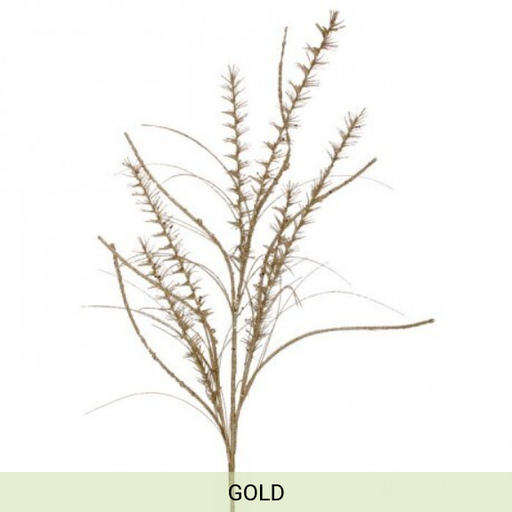 [743903158880] 35" GLITTER/MICA MINI LEAF/GRASS SPRAY
