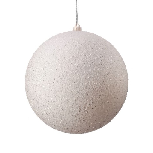 [MTX70574-BLANCO] 300MM VP SNOWBALL BALL ORNAMENT BOX/1