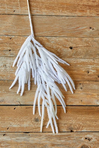 [743903156879] 36" REAL TOUCH FLKD WH NORFOLK PINE SPRAY