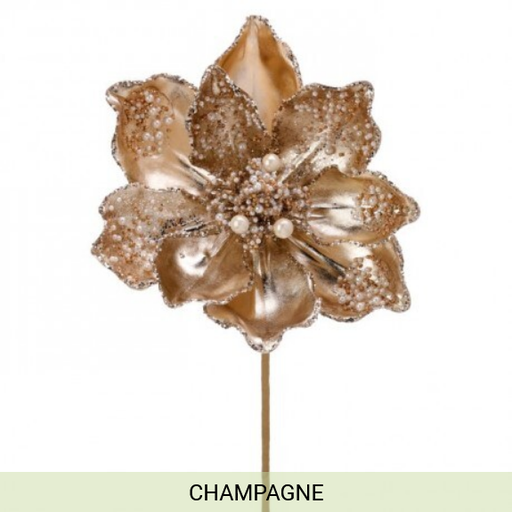 [743903156411] 24"GLIT SEQUIN/ PEARL METALIC MAGN STEM