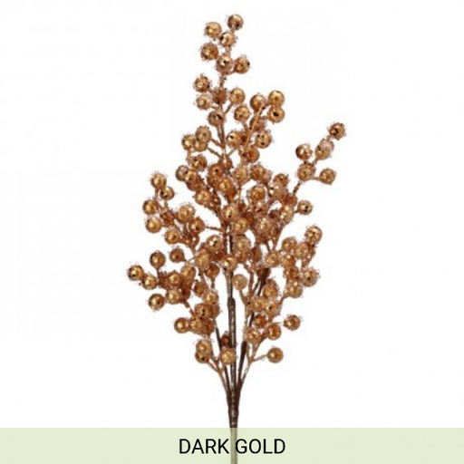 [743903156275] 27" BEADED ICED BERRY SPRAY