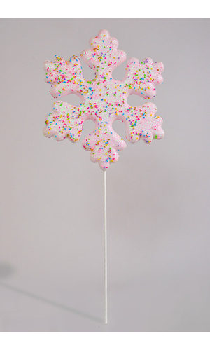 [743903153861] 25" GLITTER SNOWFLAKE W/SPRINKLES