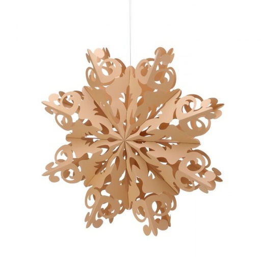[743903151652] 16" FOLD PAPER CUT OUT SNOWFLAKE ORNAMENT