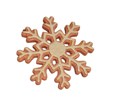 [MTX70143] 5"RESIN SNOWFLAKE COOKIE ORNAMENT INDIVIDUAL