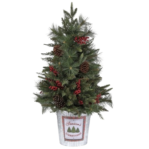[MTX70076] 3´PTD BERRY & MIX GREENS TREE 172T 24´´D