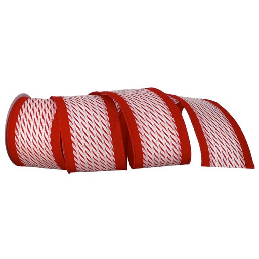 [MTX69740] 4"X10Y RED BACK/PEPPERMINT STICK RIBBON