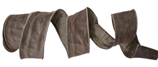 [MTX69460] SOFTY VELVET TAFETTA BACK RIBBON SILVER
