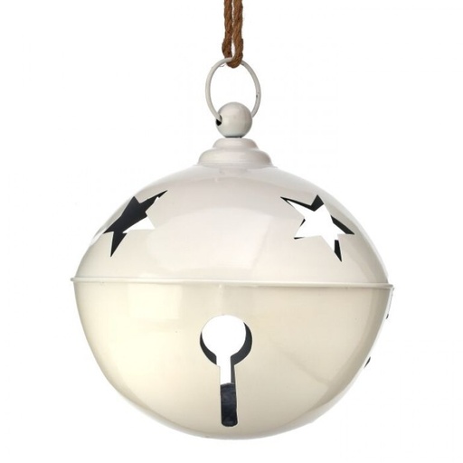 [MTX69215] 13"PAINTED METAL HANGING JINGLE BELL ORN