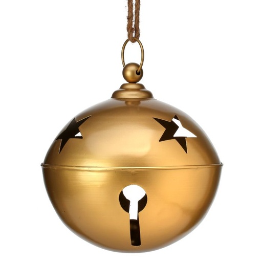 [MTX69215] 13"PAINTED METAL HANGING JINGLE BELL ORN