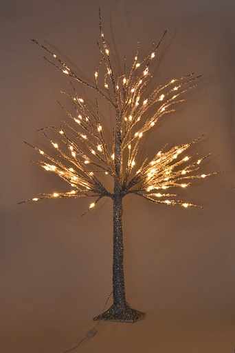 [743903107505] 60"METALLIC LED TMR REMOTE WINTER TREE PLUGIN