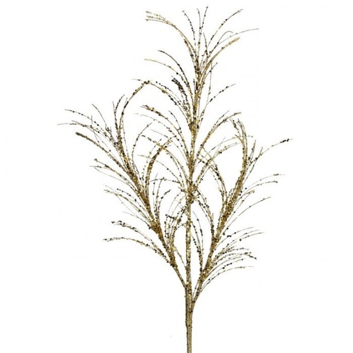 [MTX68965] 34 GLITTER/SEQUIN PAMPAS GRAS SPRAY X3 GOLD 
