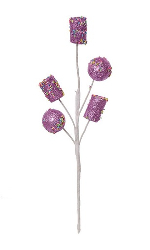 [743903101985] FROSTED PASTEL LOLLIPOP ORNAMENT MULTI