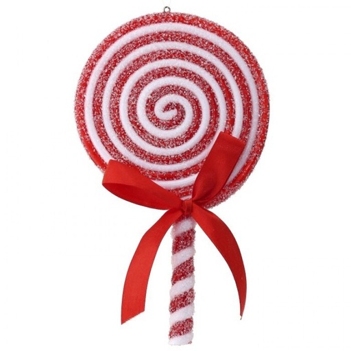 [MTX67902] ACRYLIC LOLLIPOP W/BOW ORNAMENT