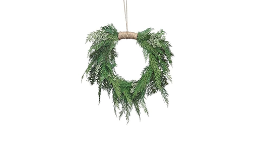 [743903037390] 26" NAT TCH PE CEDAR HEART SHAPE HANGING