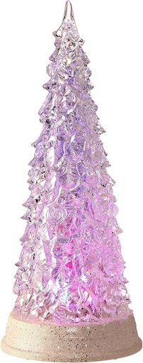 [743903030872] 16"LED/BTY/TMR  CLR CHANGE TREE WTR GLOBE USB