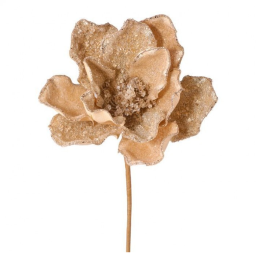 [MTX67119] 24" BEADED ICE CHUNK MAGNOLIA STEM