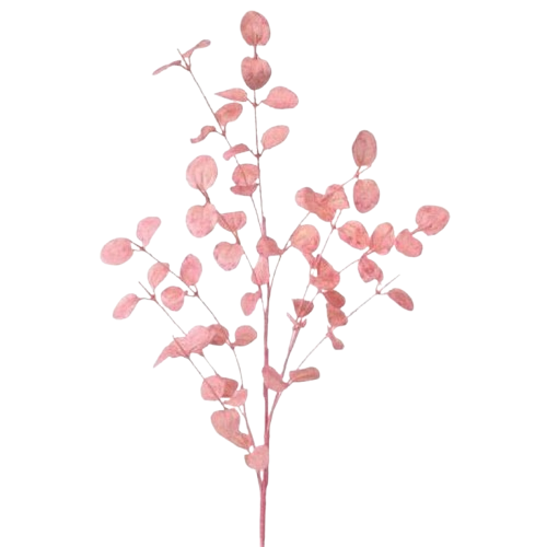 [MTX66841-PINK] 37" GLITTER EUCALYPTUS SPRAY PINK