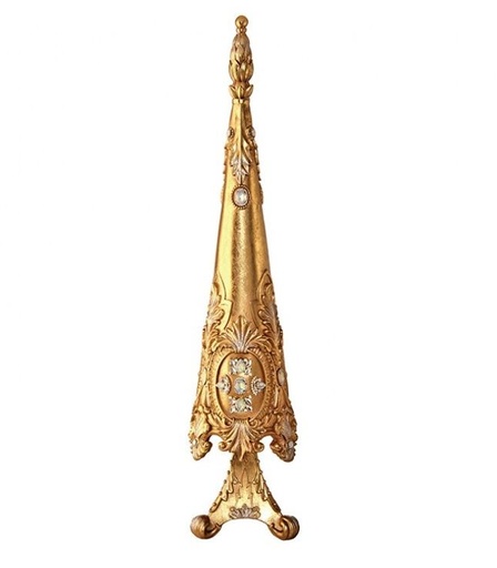 [MTX66304] 37" RESIN REGAL GOLDEN TREE W/JEWELS