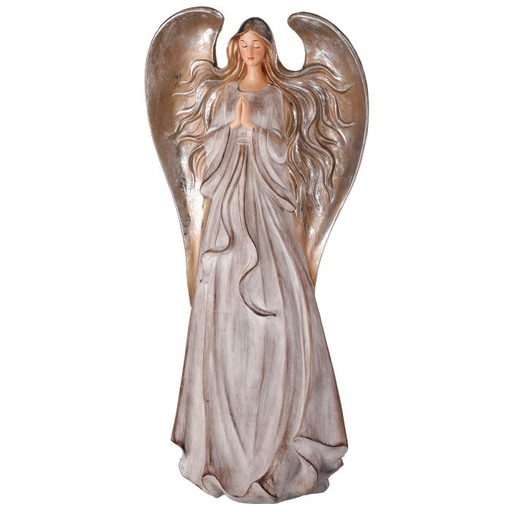 [MTX66162] 25" RESIN PRAYING FLOWING ANGEL