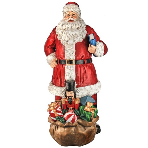 [MTX64261] 68"T RSN OUTDOOR SANTA W/ TOY BAG