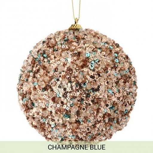[MTX63819] 5´´ICE/SEQUIN BALL ORNAMENT 