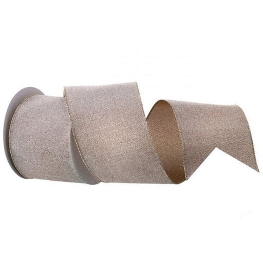[743902935574] 4X10Y SUGAR LINEN RIBBON 