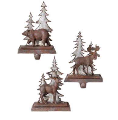 [MTX58177] 8´´RSN/IRON DEER/MOOSE/BEAR STOCKING HLDR INDIVIDUAL