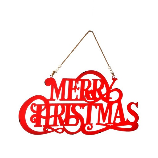 [MTX63152] 24´´COATED METAL SCRIPT´´MERRY CHRISTMAS´´