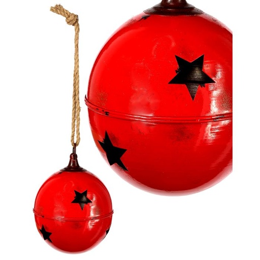 [MTX63150] 9" COATED CAST JINGLE BELL ORNAMENT 