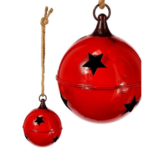 [MTX63149] 8´´COATED CAST JINGLE BELL ORNAMENT
