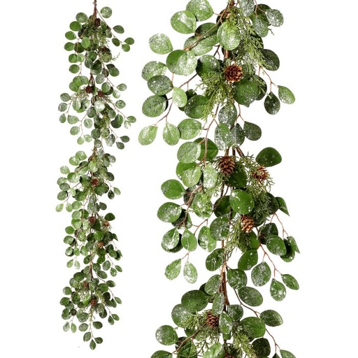 [MTX61926] 48´´FROSTED EUCALYPTUS/CEDAR GARLAND
