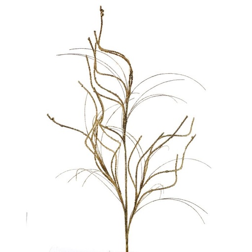 [MTX62145] 32" GLITTER CURLY WILLOW/GRASS SPRAY 